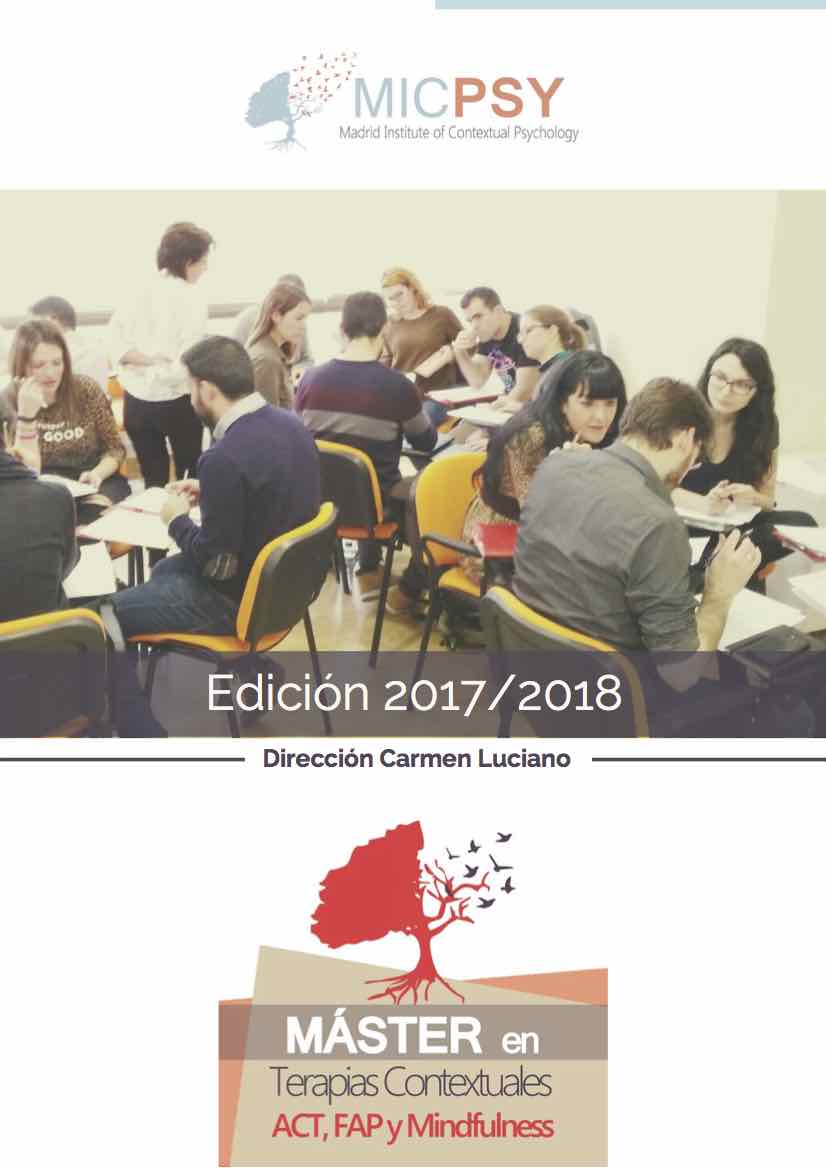 MasterTerapiasContextualesMICPSY1718 MICPSY Madrid Institute of Contextual